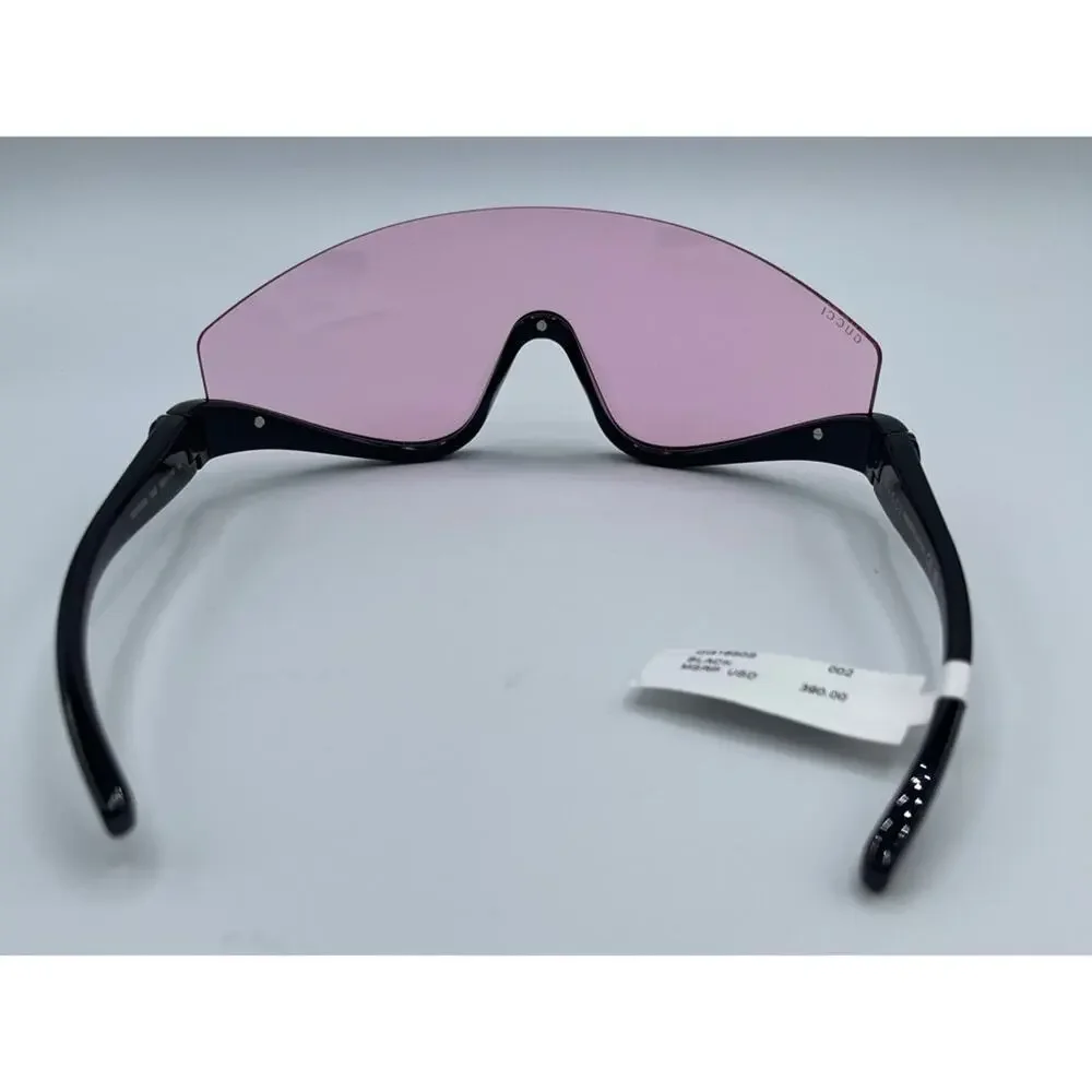 GUCCI Shield GG1650S 002 Black Pink Unisex Sunglasses
